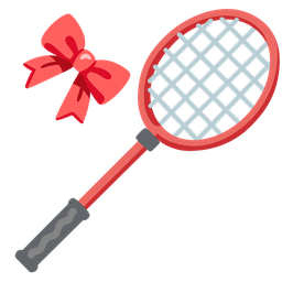 badminton and ribbon