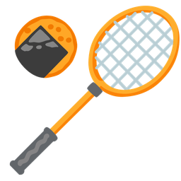 badminton and rice cracker