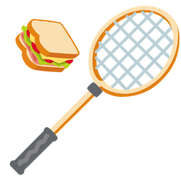 badminton and sandwich