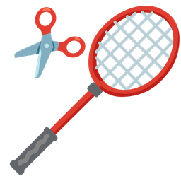 badminton and scissors