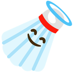 Badminton and Smiling face with halo