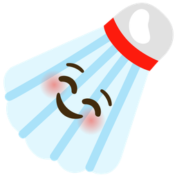 Badminton and Smiling face