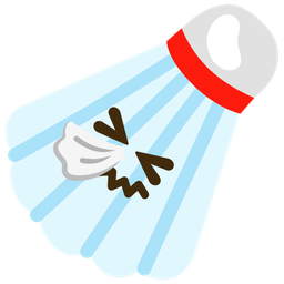 badminton and sneezing face