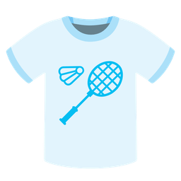 badminton and t-shirt