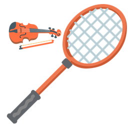 badminton and violin