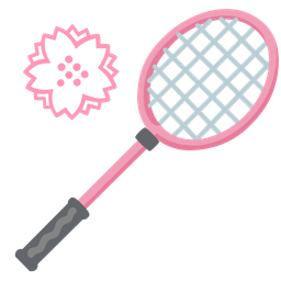 badminton and white flower