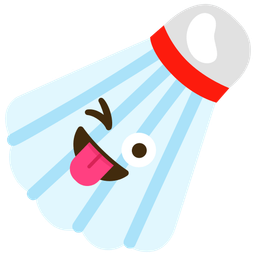 Badminton and Winking face with tongue