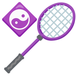 badminton and yin yang