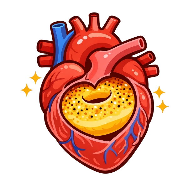 Bagel and Anatomical heart