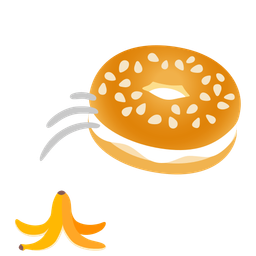 bagel and banana