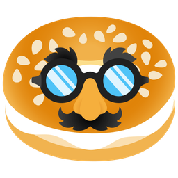 bagel and disguised face