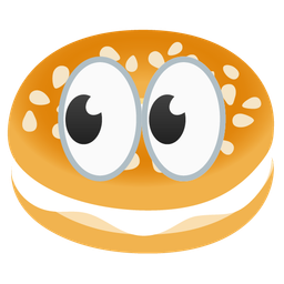 bagel and eyes