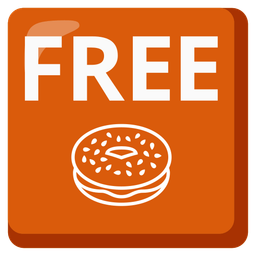 bagel and FREE button