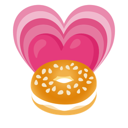 bagel and growing heart