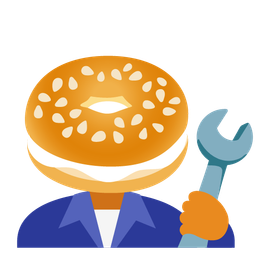 bagel and hammer and wrench