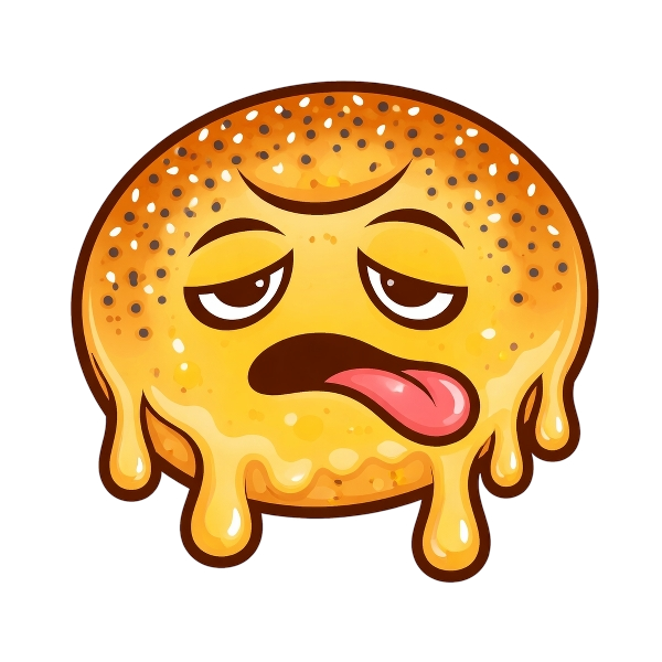 Bagel and Melting face