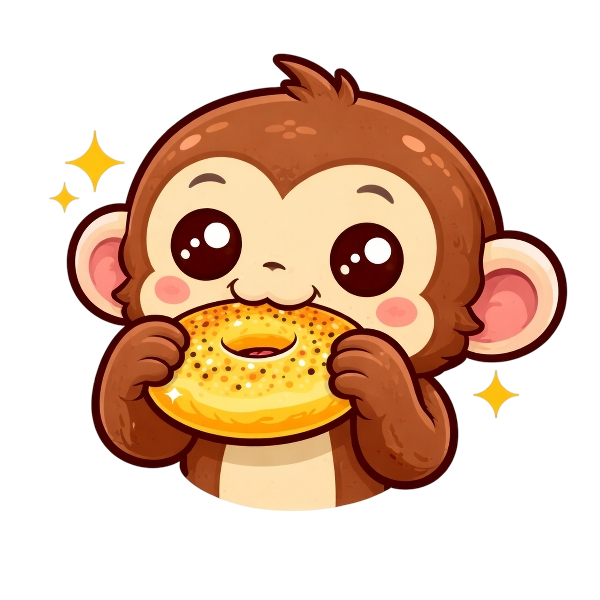 Bagel and Monkey face