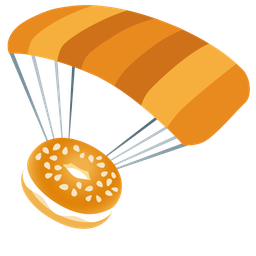 bagel and parachute