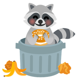 bagel and raccoon