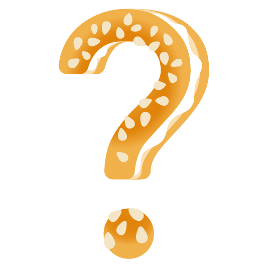 Bagel and Red question mark