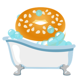 bagel and soap