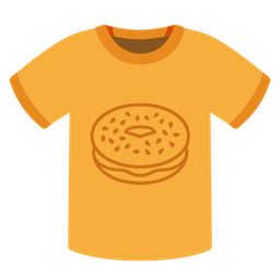 bagel and t-shirt