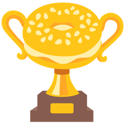 bagel and trophy