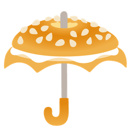 bagel and umbrella