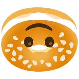 Bagel and Upside-down face