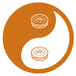bagel and yin yang