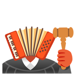 balance scale and accordion