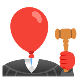 balance scale and balloon