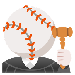 balance scale and baseball