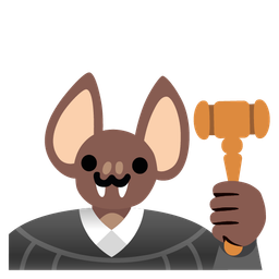 balance scale and bat