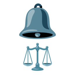 balance scale and bell