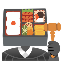 balance scale and bento box