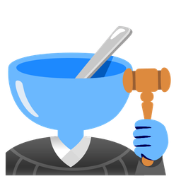 balance scale and bowl with spoon