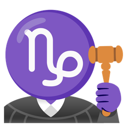 balance scale and Capricorn