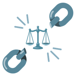 balance scale and chains