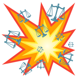 balance scale and collision