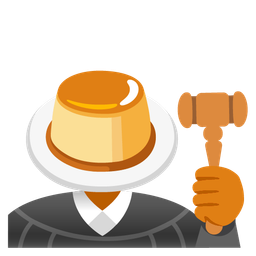 balance scale and custard