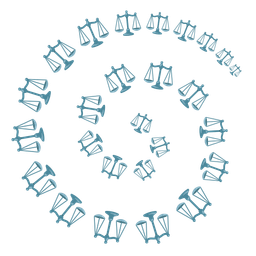 balance scale and cyclone