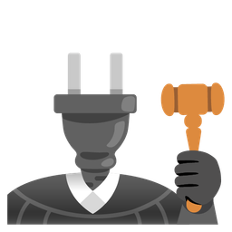 balance scale and electric plug
