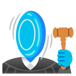 balance scale and flying disc