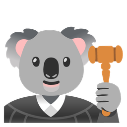 balance scale and koala