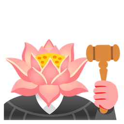 balance scale and lotus