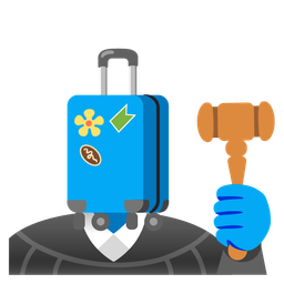 balance scale and luggage