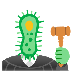 balance scale and microbe