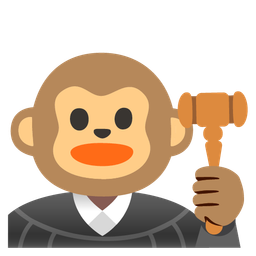 balance scale and monkey face