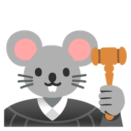 balance scale and mouse face